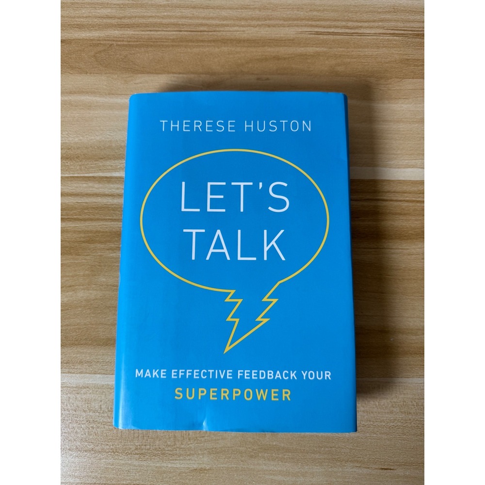 Let's‎ Talk Therese Huston Feedback Superpower Book Teal Blue